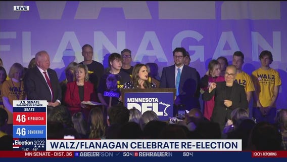 Lt. Gov. Peggy Flanagan celebrates re-election: RAW