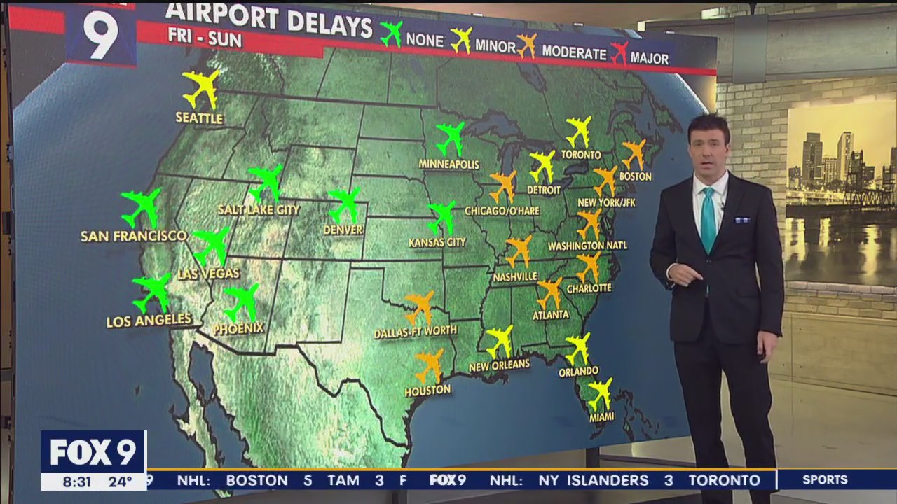 Thanksgiving travel forecast: Delays possible Friday-Sunday
