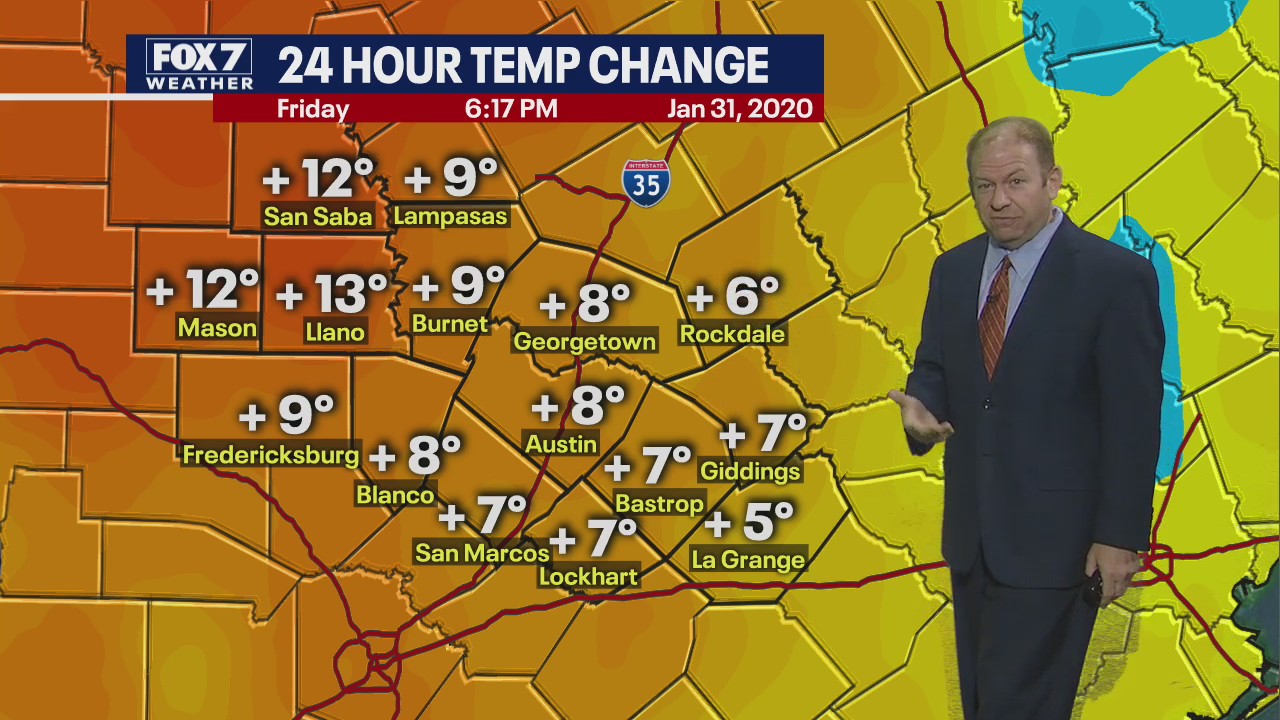 Evening weather forecast for January 31, 2020