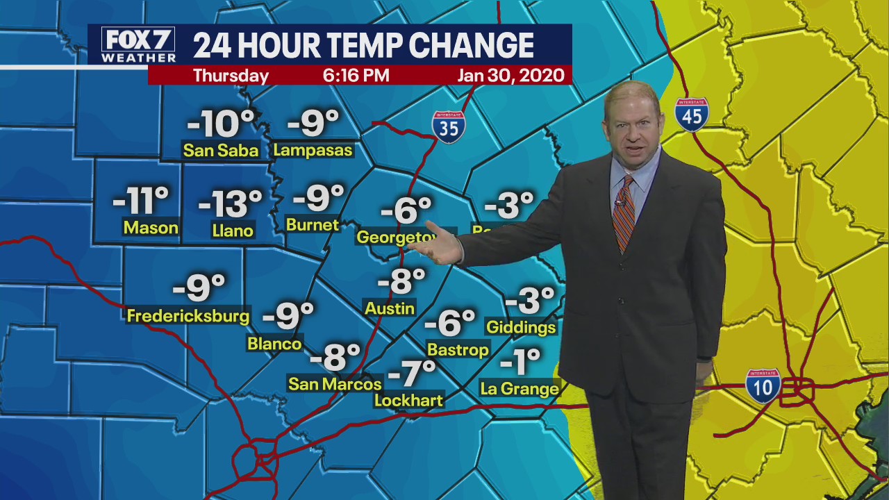 Evening weather forecast for January 30, 2020