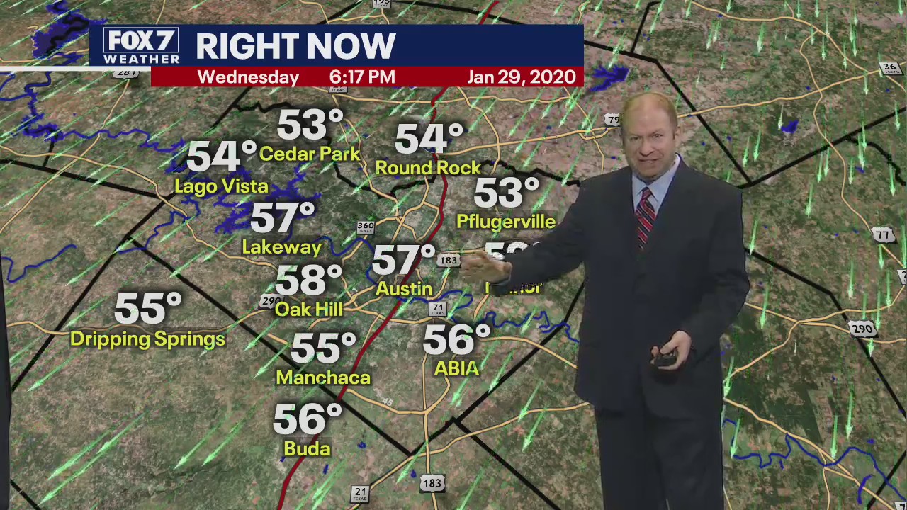 Evening weather forecast for January 29, 2020
