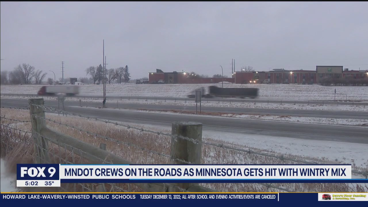 MNDOT crews monitoring wintry mix