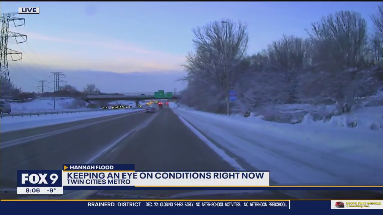 Minnesota weather: Road conditions as of 8 a.m. Thursday