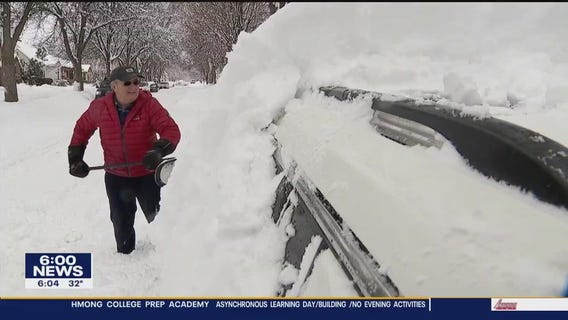 Minnesotans trudge through another blast of winter weather