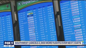 Southwest Airlines cancels 3,900 more flights over next 2 days
