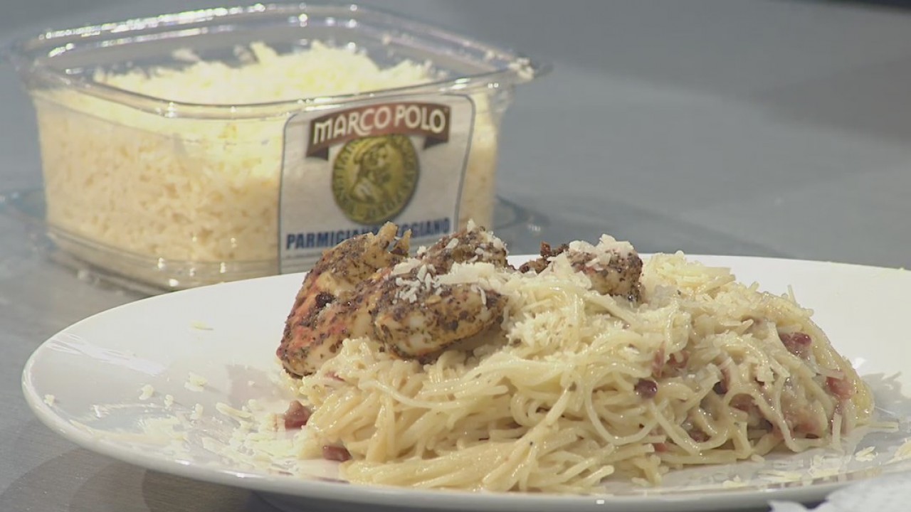 Good Day Cooks: Cacio e pepe shrimp over white wine lemon garlic pasta