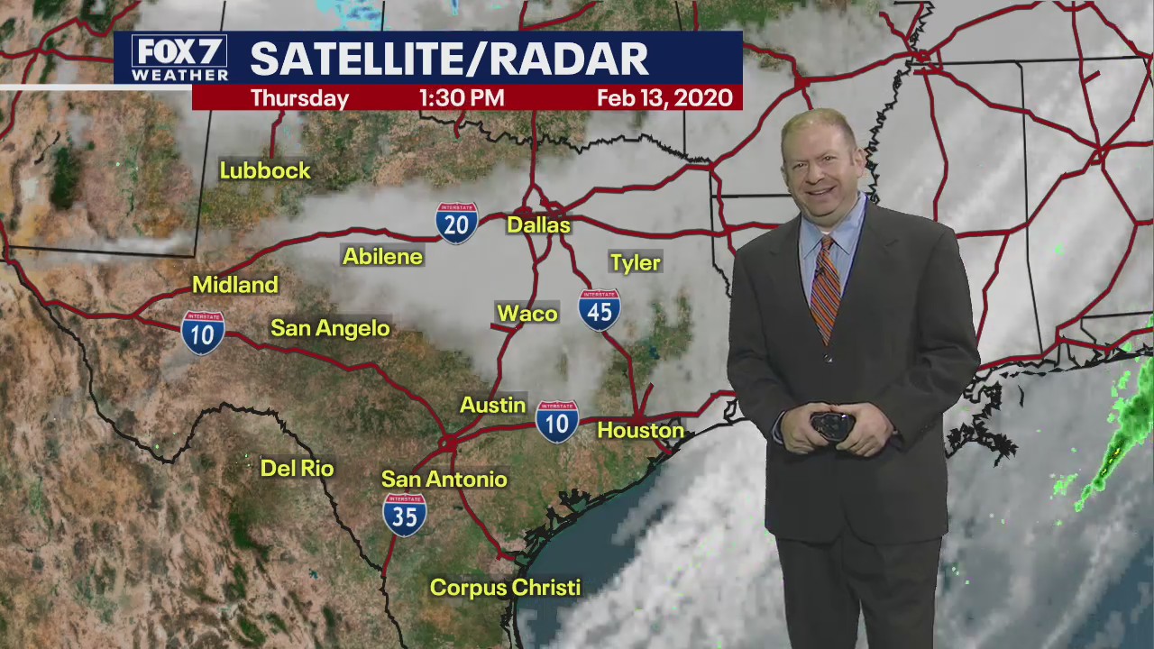 Evening weather forecast for February 13, 2020.