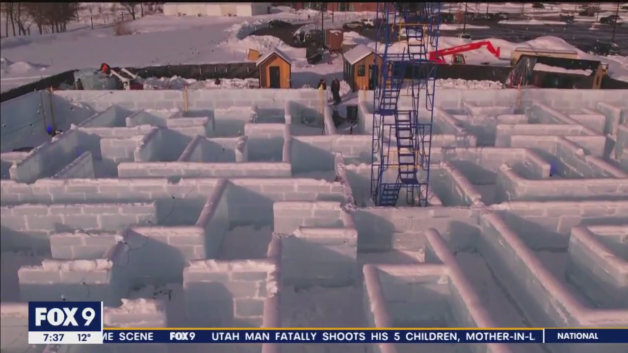 Ice maze opens in Eagan as part of Winter Skolstice event