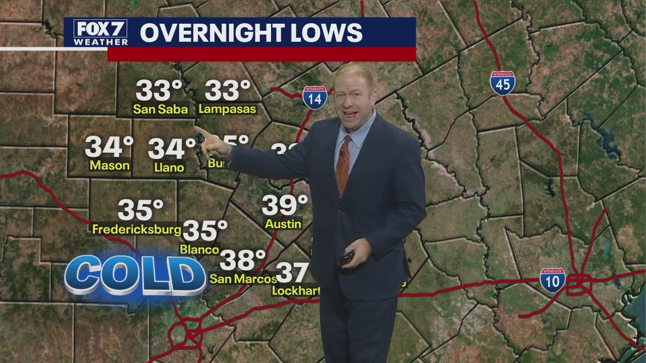 Evening weather forecast for February 14, 2020.