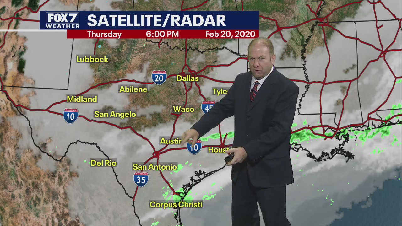 Evening weather forecast for February 20, 2020