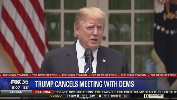 Trump abruptly cancels meeting with Democratic leaders