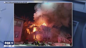 Man hospitalized for burns after Minneapolis house fire