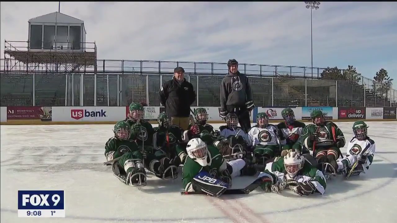 Sled hockey players brave extreme cold as Hockey Day Minnesota wraps up