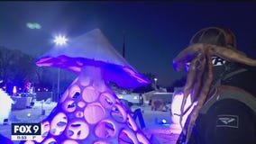 Minnesota snow sculpting competition on state fairgrounds