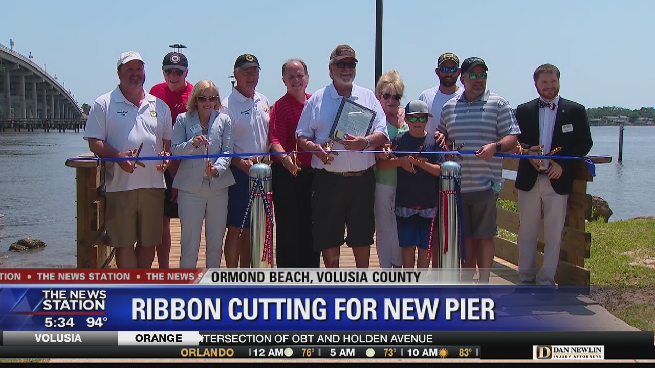 Ribbon cutting for new pier in Ormond Beach | FOX 51 Gainesville