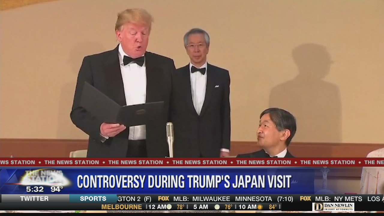Controversy during Trump visit to Japan