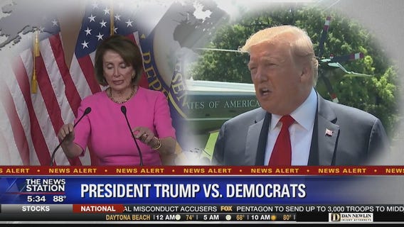 Trump and congressional Democrats sparring