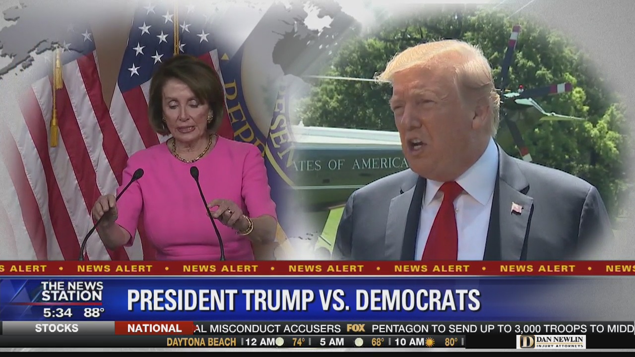 Trump and congressional Democrats sparring