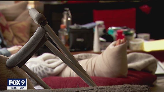 Dangers of slipping and falling on the ice