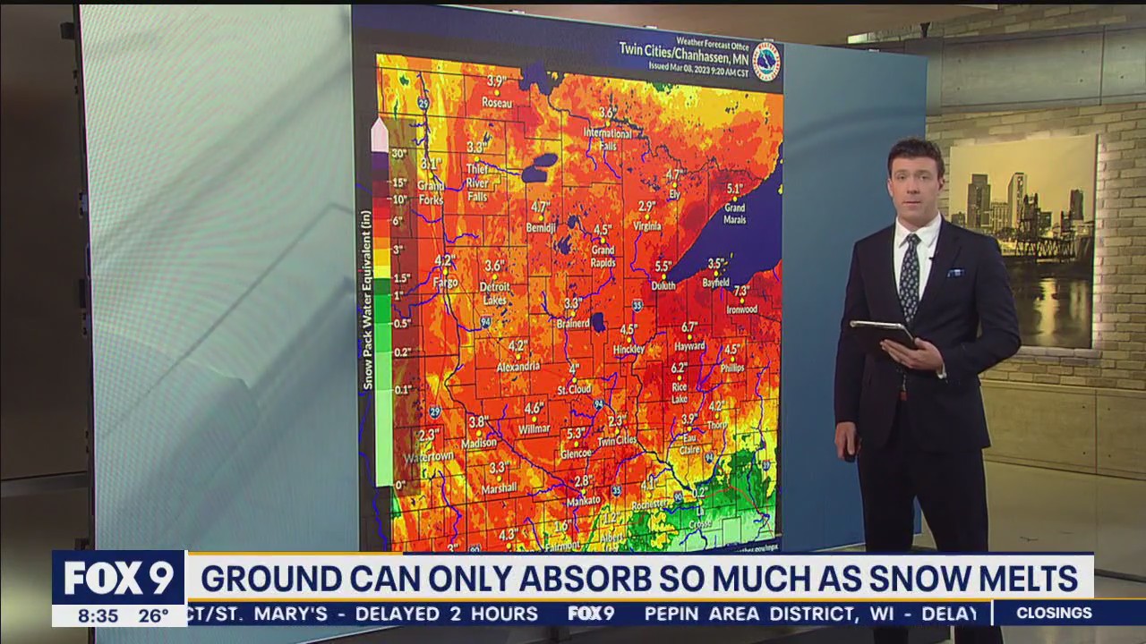 Snowpack melting could lead to major flooding