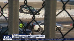 Eagan police officer hurt in crash on I-35E