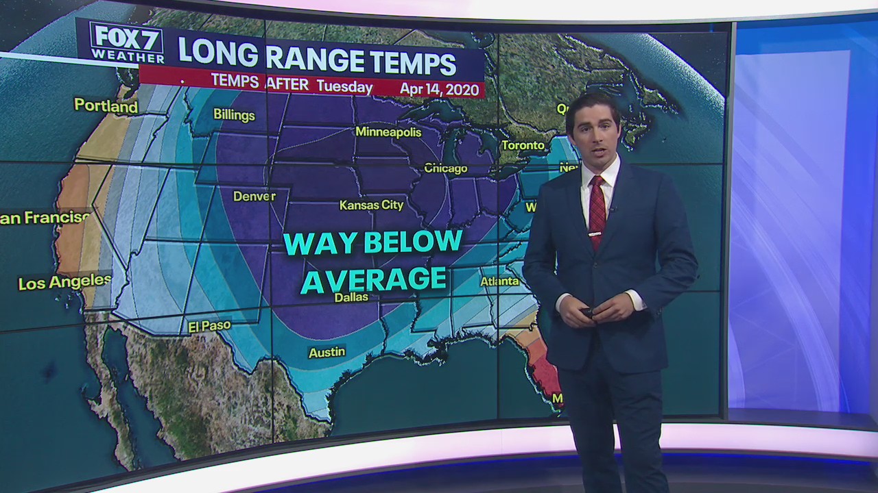 Evening weather forecast for April 8, 2020