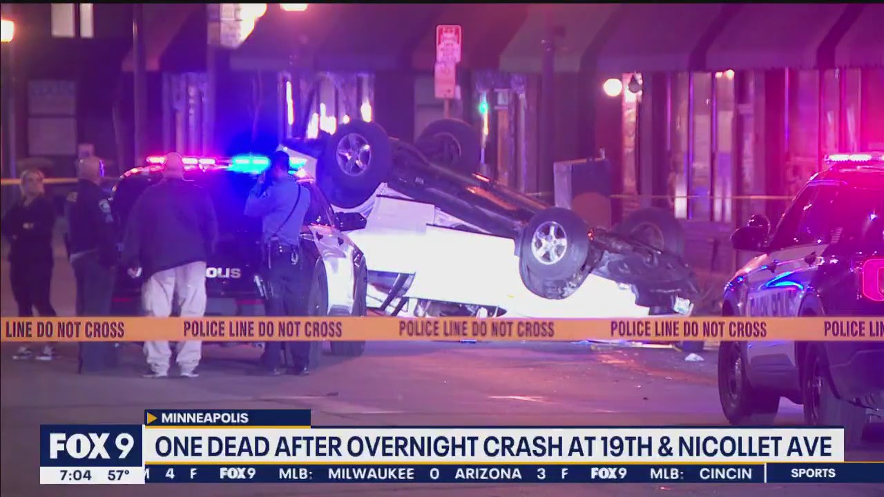 Man killed after overnight crash in Minneapolis | FOX 9 Minneapolis-St ...
