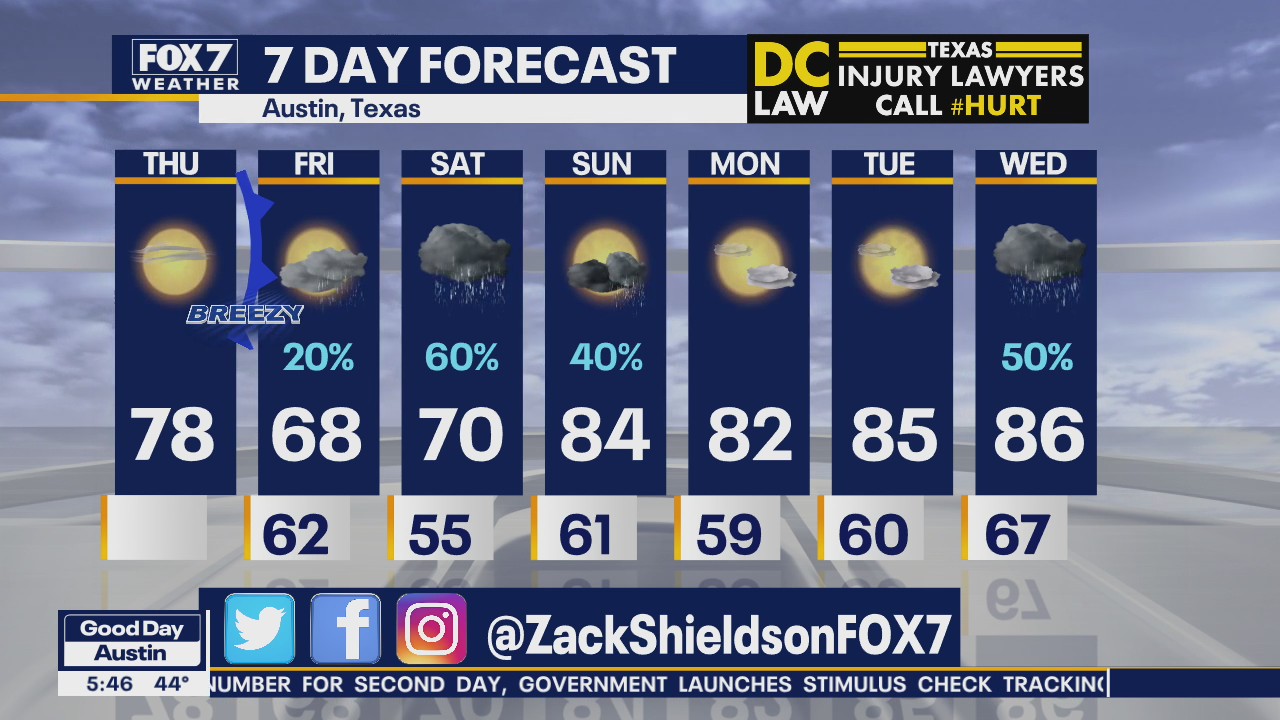 Morning weather forecast for April 16, 2020