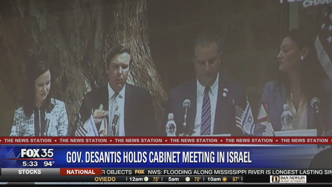 Governor DeSantis holds cabinet meeting in Israel