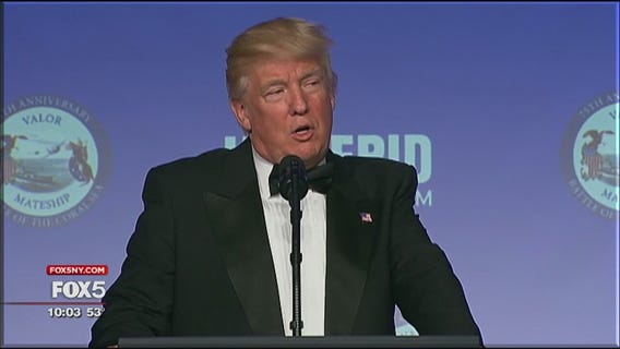 Trump returns to NYC