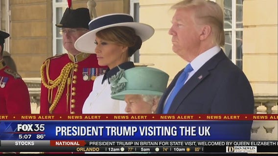 President Trump visiting the UK