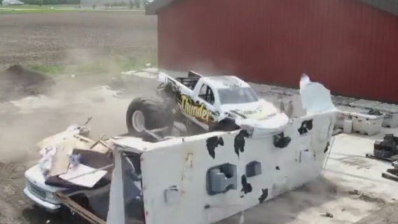 Ex-monster truck driver continues to entertain