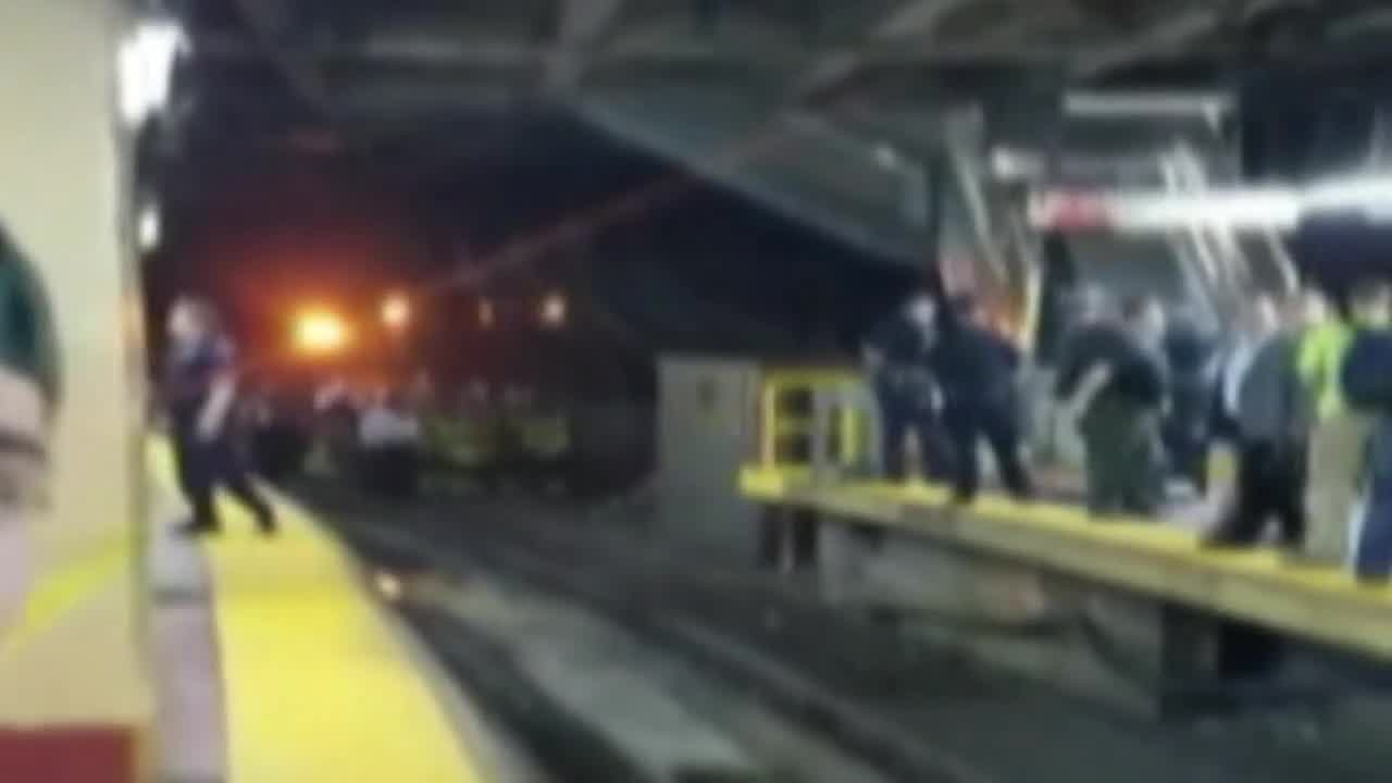 Penn Station rescue (Courtesy of Ed Keenan)