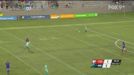 Aurora: Mariah Nguyen's 2nd goal gives Minnesota 6-1 lead.