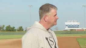 Freeport Black Sox manager on Town Ball Tour stop