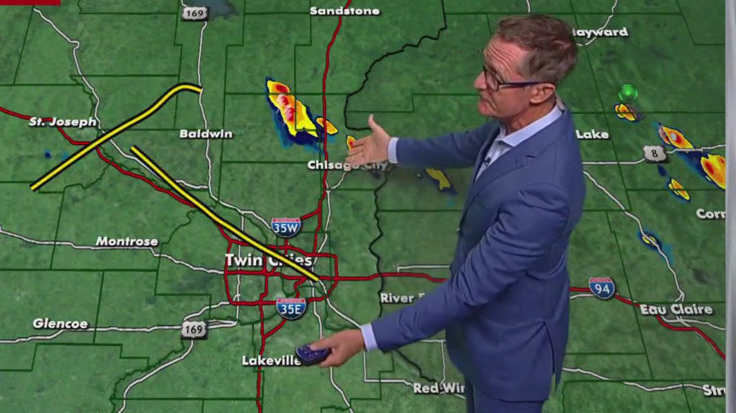 Storms form in isolated pockets Monday | FOX 9 Minneapolis-St. Paul