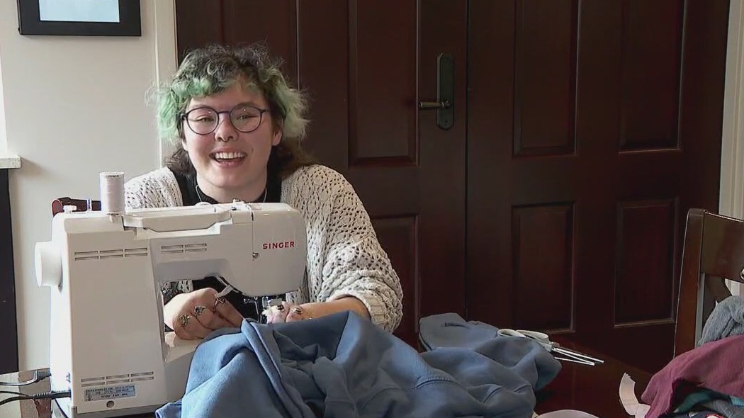 Sewing sweaters for dialysis patients