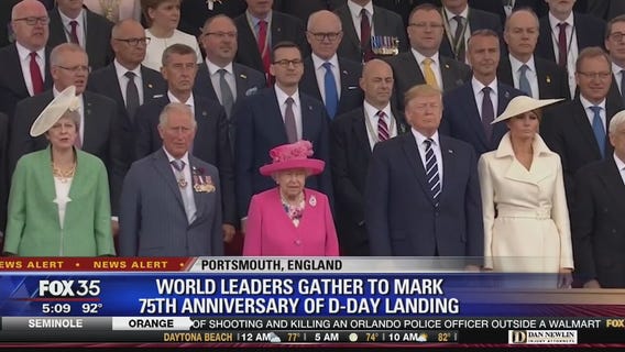 World leaders gather to mark 75th anniversary of D Day