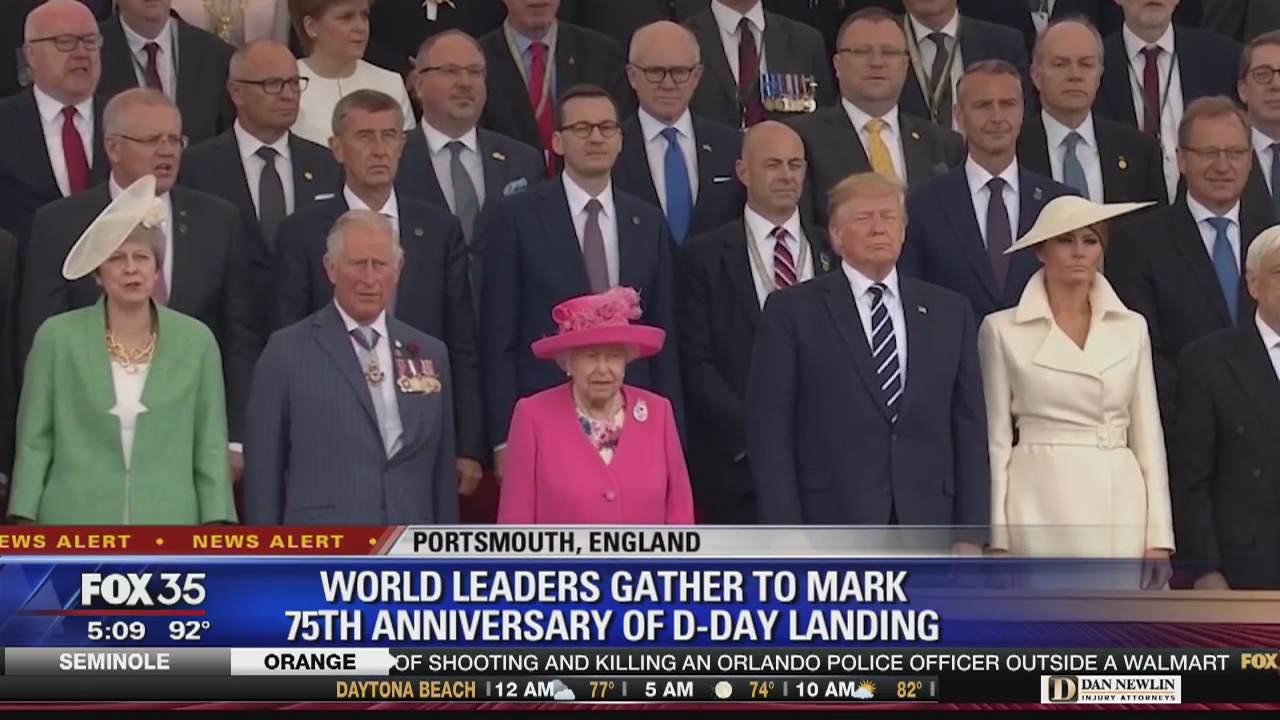 World leaders gather to mark 75th anniversary of D Day