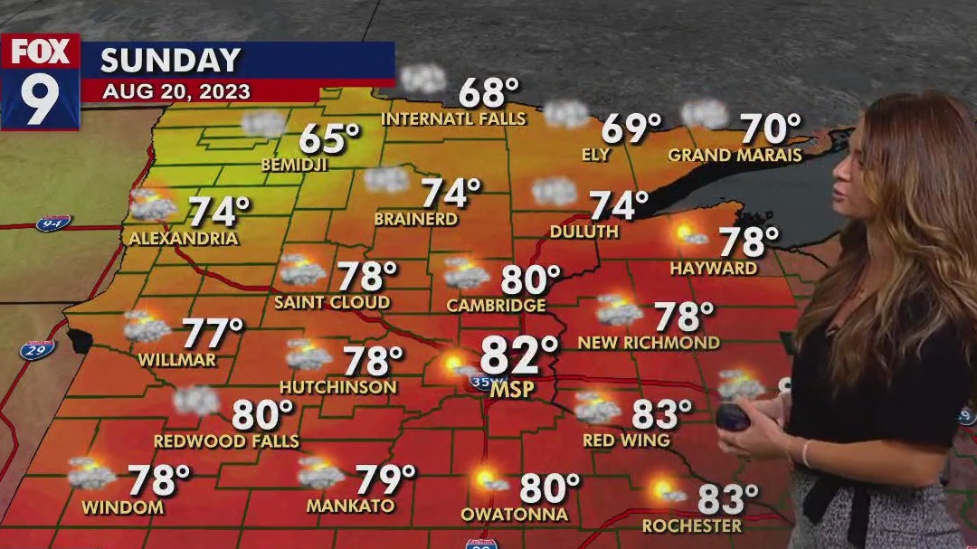 MN weather: Pleasant Sunday, hot week ahead