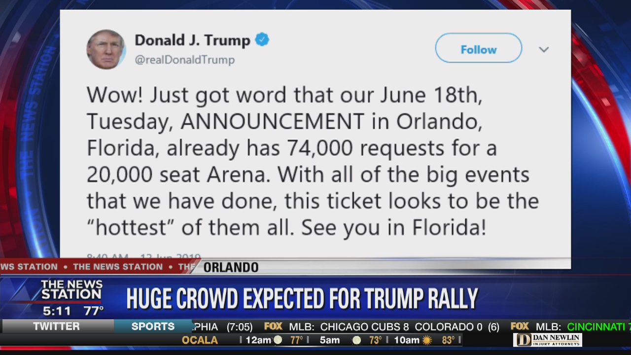 Huge crowd expected for Trump rally