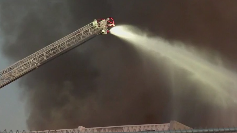 Lake Street Kmart fire: Crews work to put out flames