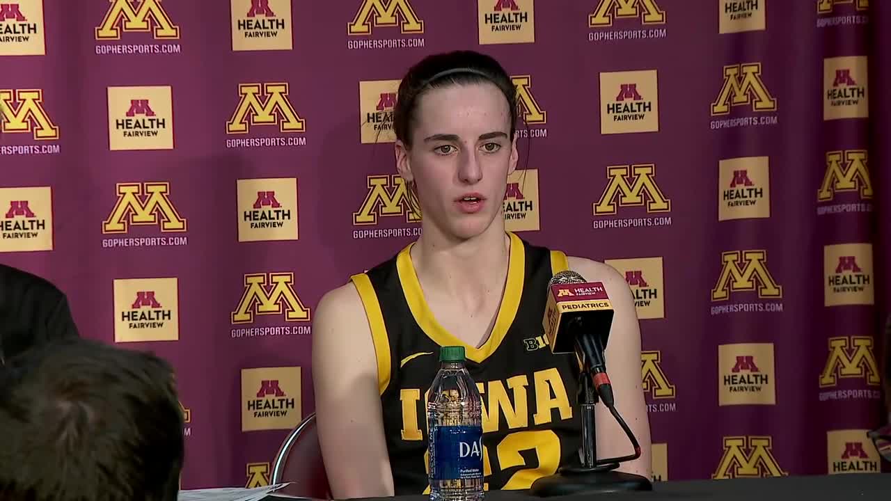 Caitlin Clark talks triple-double in win over Gophers
