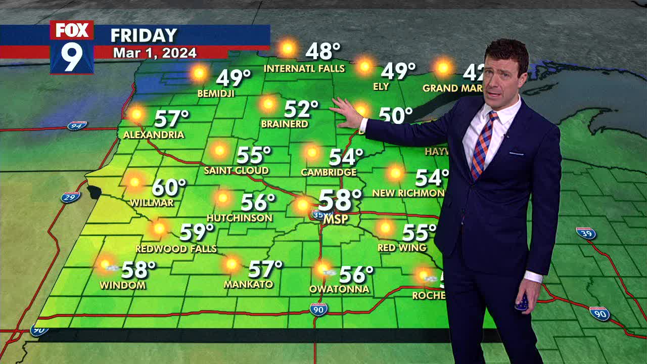 MN weather: Mild and breezy for Friday | FOX 9 Minneapolis-St. Paul