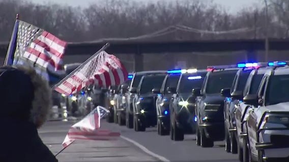 Burnsville first responders memorial service procession