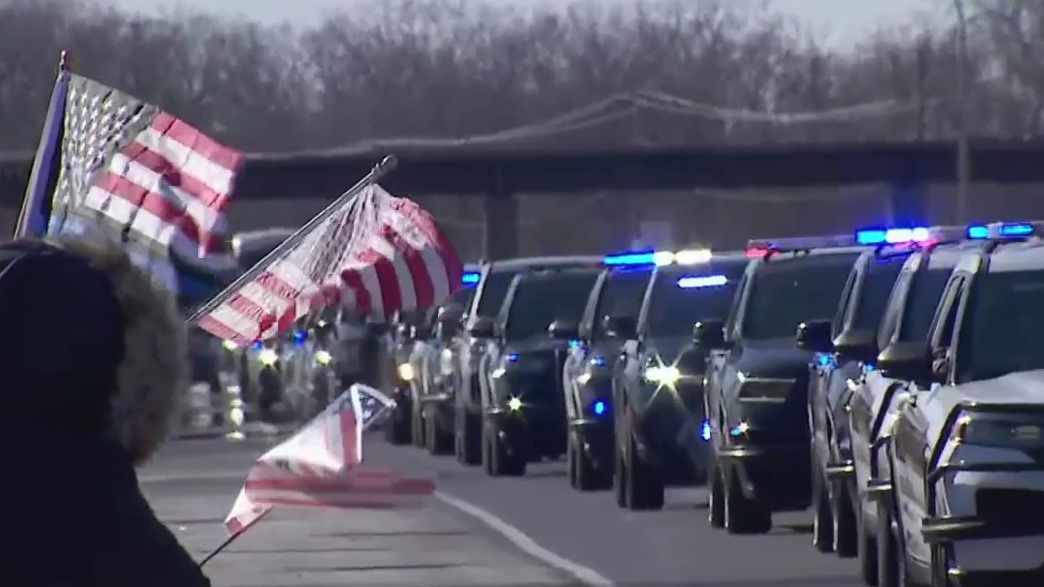Burnsville first responders memorial service procession