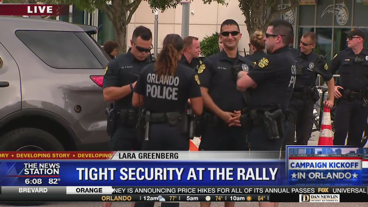 Security ramped up for Trump visit