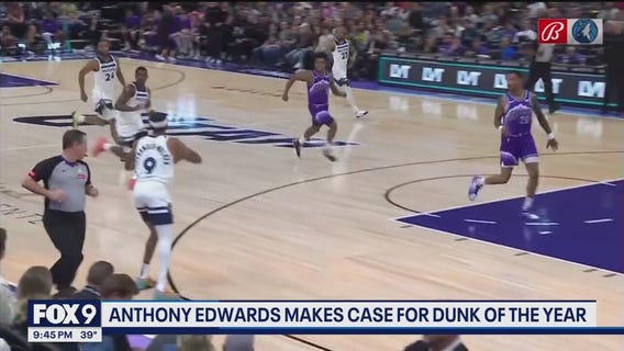 Anthony Edwards throws down dunk of the year?