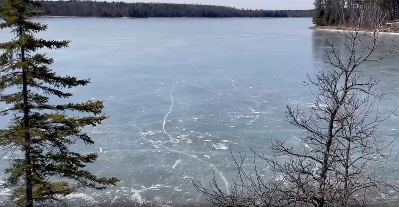 Crazy lake ice noises heard on Bad Medicine Lake