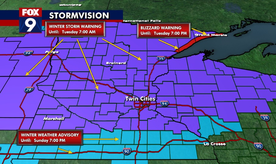 MN weather: What to expect for Sunday's snow
